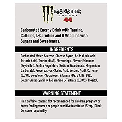 Monster ChefsNeed Energy Drink Cans 500ml Each, (Pack of 12 Cans X 500ml Each) - "Chef's Energy Joy!"