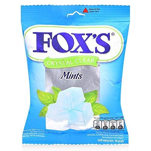 Fox's Crystal Clear Mints Candy, 3.17 oz ℮ 90 g, 3 Pack - Triple mints candy pack!