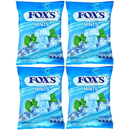 Fox's Crystal Clear Mints 90gms- Pack of 4 - Four-pack mints!