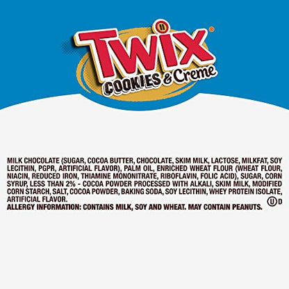 Twix TWIX Cookies & Creme Chocolate Cookie Bar Minis, 9.7-Ounce Sharing Size Bag