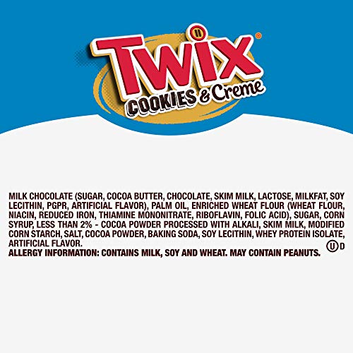 Twix Cookies & Creme Milk Chocolate Bar 38.6g pack of 2