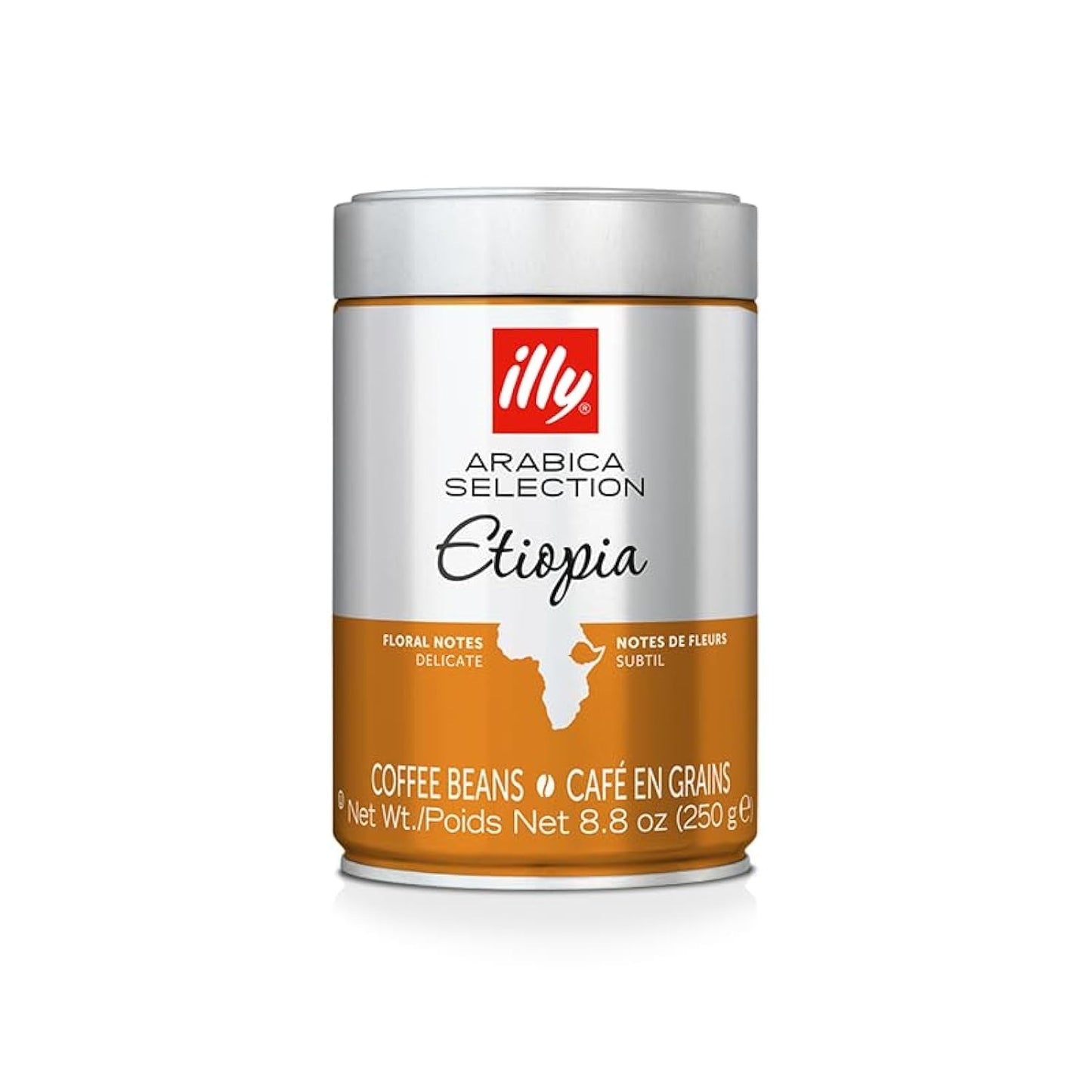 Illy Etiopia Arabica Coffee Beans, 250g - Etiopia Arabica coffee beans, 250g of exotic flavor.