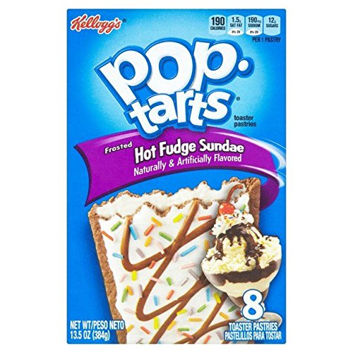 Kellogg's Pop Tarts Hot Fudge, 384g - Indulge in gooey goodness with Kellogg's Pop Tarts Hot Fudge, 384g.