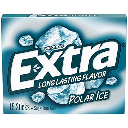 Extra Long Lasting Flavour Polar Ice Sugarfree Gum - 15 Sticks - 2 Pack, 2 x 40 g - Polar ice freshness!