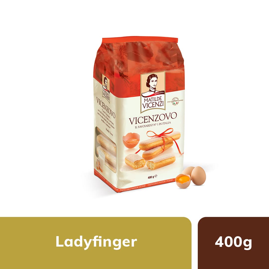 MATILDE VICENZI Vicenzovo Lady Finger | GMO Free | No Preservatives & No Artificial Colours - 400gm (Pack of 2) - "Lady Fingers Pack of 2!"