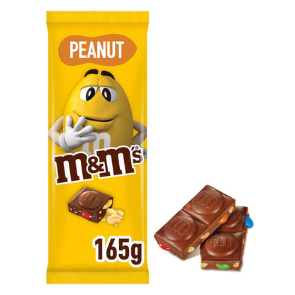 M&M's Peanut Milk Chocolate Bar, 165Gram - "Peanut Choco Bliss!"