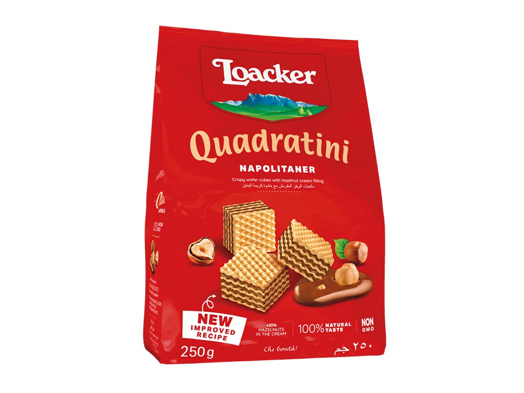 Loacker Quadratini Napolitaner Wafer, 250g