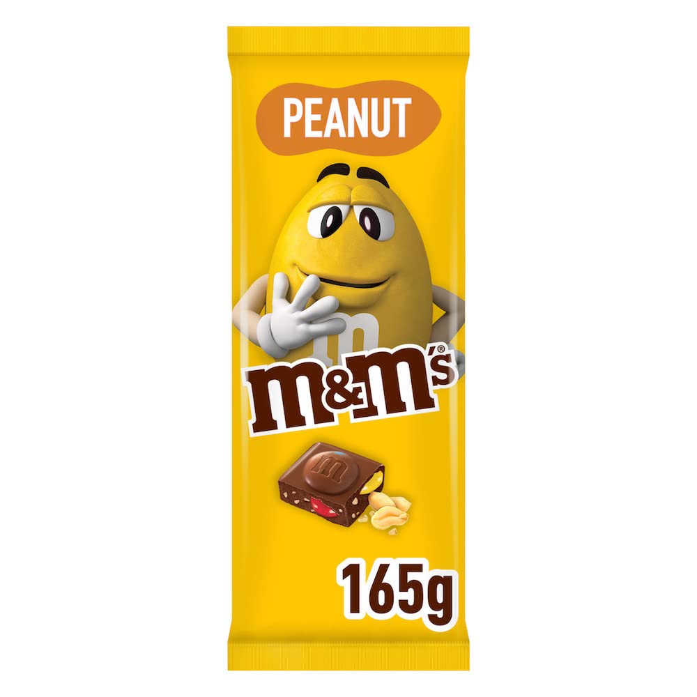 M&M's Peanut Milk Chocolate Bar, 165Gram - "Peanut Choco Bliss!"