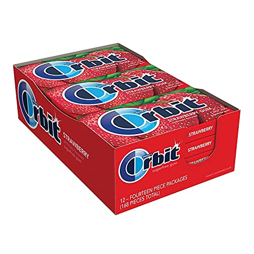 Orbit Strawberry Gum 14 Pieces Pack of 12, x 33 g - "Strawberry sensation!"