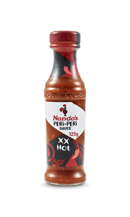 Nando's Peri Peri Chilli Sauce - XX Hot 125g Product of The Netherlands - "XX Hot Peri Peri Heat!"