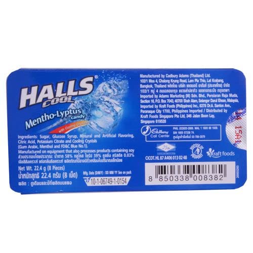 Halls Mentho Lyptus Candy, 0.79 oz / 22.4 g, 18 Pack - Stock up on menthol relief with this value pack.