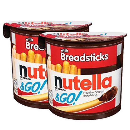 Nutella & Go with Breadsticks, 2 Pack, 2 x 52 g - "Enjoy on the go!"