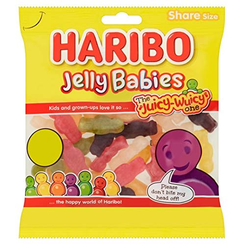 Haribo Jelly Babies 140g - Soft and chewy jelly babies in a share size pack.