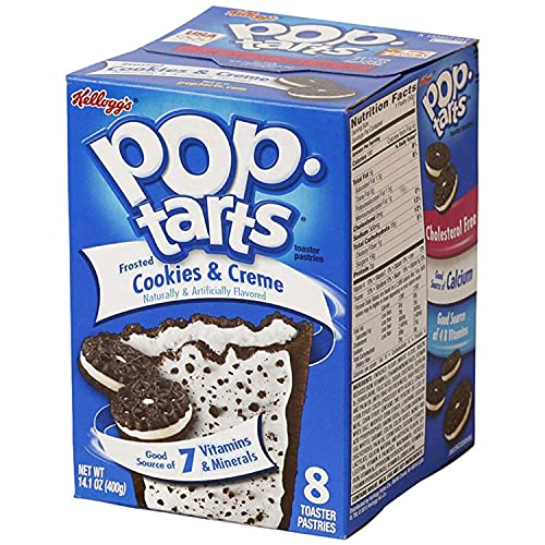 Pop Tarts Frosted Cookies and CrÃ¨me, 400 g - "Cookies and crÃ¨me goodness!"