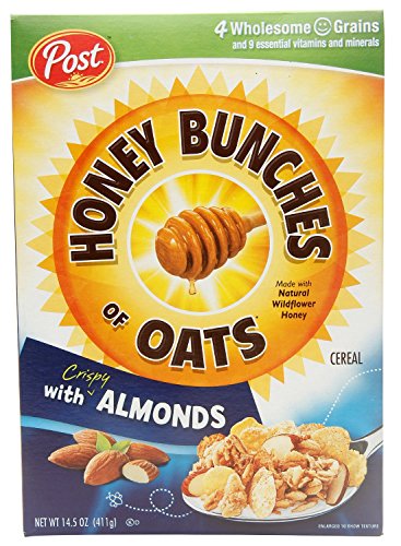 Post Honey Bunches of Oats with Crispy Almonds- 2 Pack, 2 x 411 g - Double the crispy almond delight!