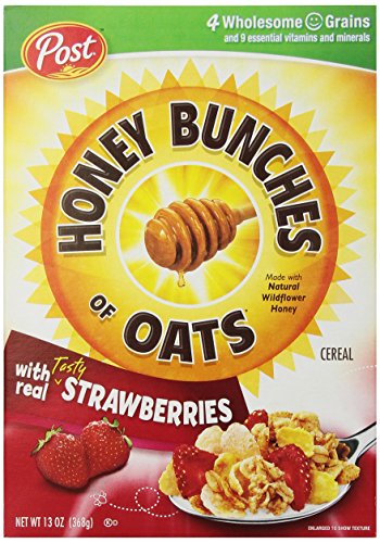 Honey Bunches of Oats Post Honey Bunches of Oats with Real Tasty Strawberry, 368 G - Real strawberry goodness in every crunchy bite, 368g.