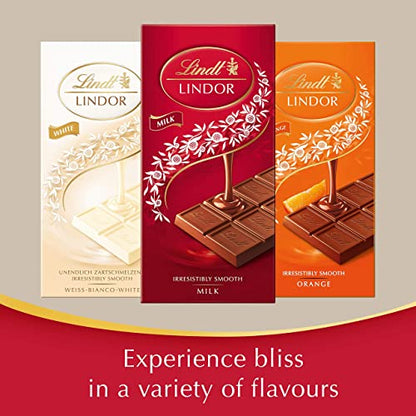 Lindt Lindor Milk Chocolate Bar -100 Gm - Pack Of 1