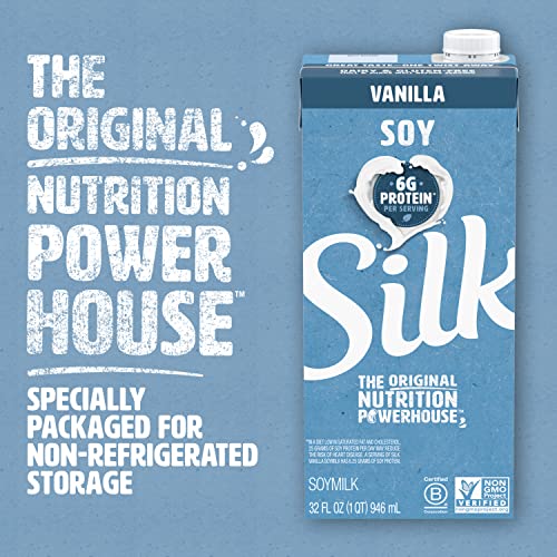 Silk Vanilla Soy Beverage (Plant Based / Vegan Milk Alternative) 946 ml