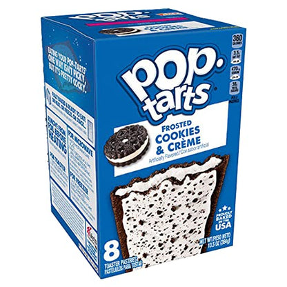 Pop Tarts Frosted Cookies & Creme, 2 x 384 g - "Double the cookies & creme!"