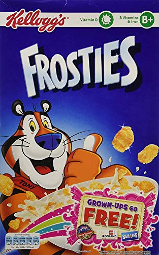 Kellogg's Frosties Cereal, 2 x 500 g - Fuel your day with Kellogg's Frosties Cereal, pack of 2, 500g each.