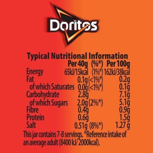 Doritos Hot Salsa Jar, 300 g - Pack of 6 - Hot salsa sensation!