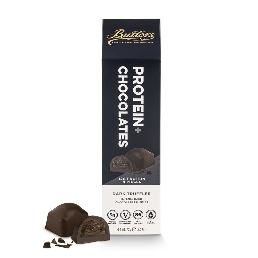 Butlers Dark Truffles Intense Dark Protein + Chocolate Truffles 72g - Intense dark truffles