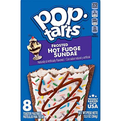 Pop Tarts Frosted Hot Fudge Sundae, 2 x 384 g - "Double the hot fudge sundae fun!"