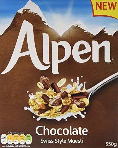 Alpen Chocolate Swiss Style Muesli, 550g - Chocolatey Crunch!