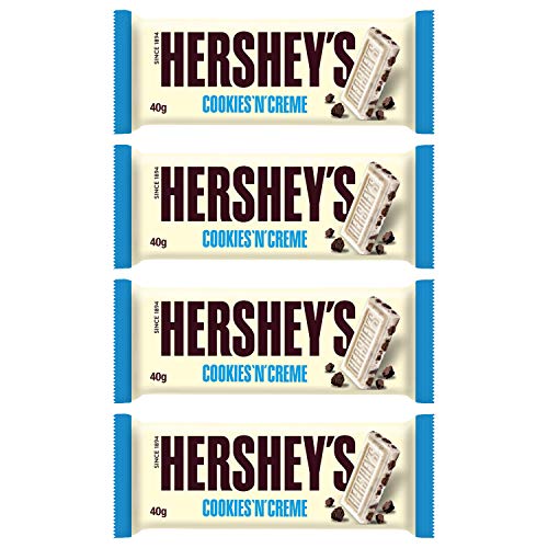 Hershey's Cookies 'N' Crème Chocolate, 4 x 40 g - Four 40g bars of Cookies 'N' Crème chocolate.