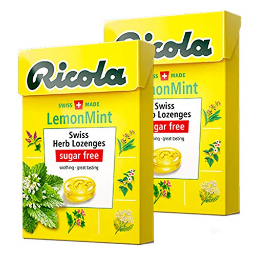 Ricola Lemon Mint Candy Pack of 2 Pouch, 2 X 40 Gm - Lemon Mint Duo!