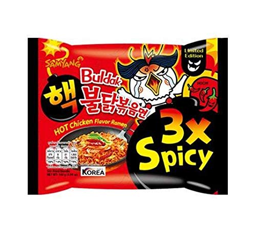 NOTTACIA Samyang Buldak 3X Spicy Noodles 140 Grams Pack Of 1 - "Feel the fire!"