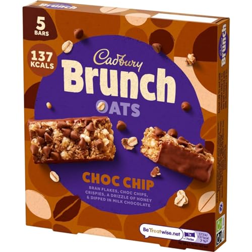 Cadbury Brunch Bar Oats Cereal Bar (Choc Chip Milk) - Choc chip delight