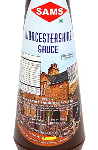 Sams Worcester Shire Sauce 190 grams Pack of 2 Sweet Sauce for Delicious Cooking recipes Used in Home Kitchen Pantry Canteen Hotel Chef