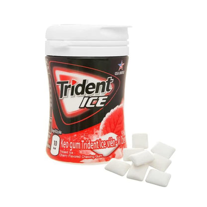 Trident Ice Cherry Flavor Chewing Gum, 1.9 oz ℮ 56 g, 6 Pack