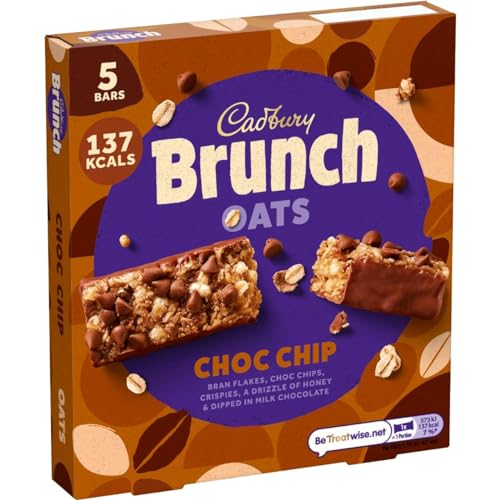 Cadbury Brunch Bar Oats Cereal Bar (Choc Chip Milk) - Choc chip delight