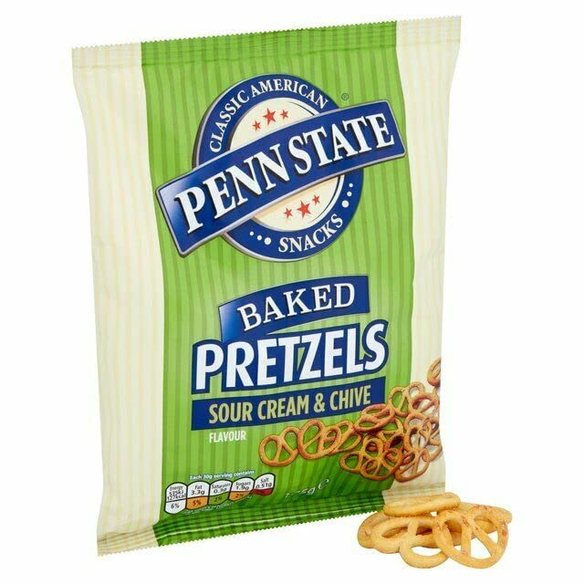 Penn State Pretzels Sour Cream & Chive Flavour Delicious American Inspired Snacks Perfectly Baked 175g (UK) - "Sour cream & chive perfection!"