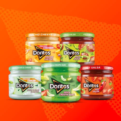 Doritos Hot Salsa Jar, 300 g - Pack of 6 - Hot salsa sensation!