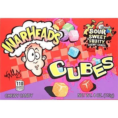 Warhead Mildly Sour Wildly Sweet Chewy Cubes Pouch, 113 g