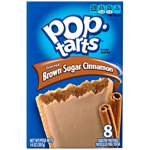 Pop Tarts Frosted Brown Sugar Cinnamon Pack of 2 Pouch, 2 x 397 g - "Cinnamon-sugar double pack!"