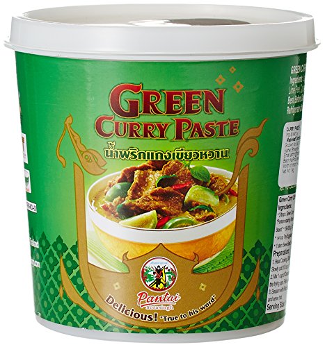 Pantai Green Curry Paste, 1000 g - "Bulk green curry paste!"