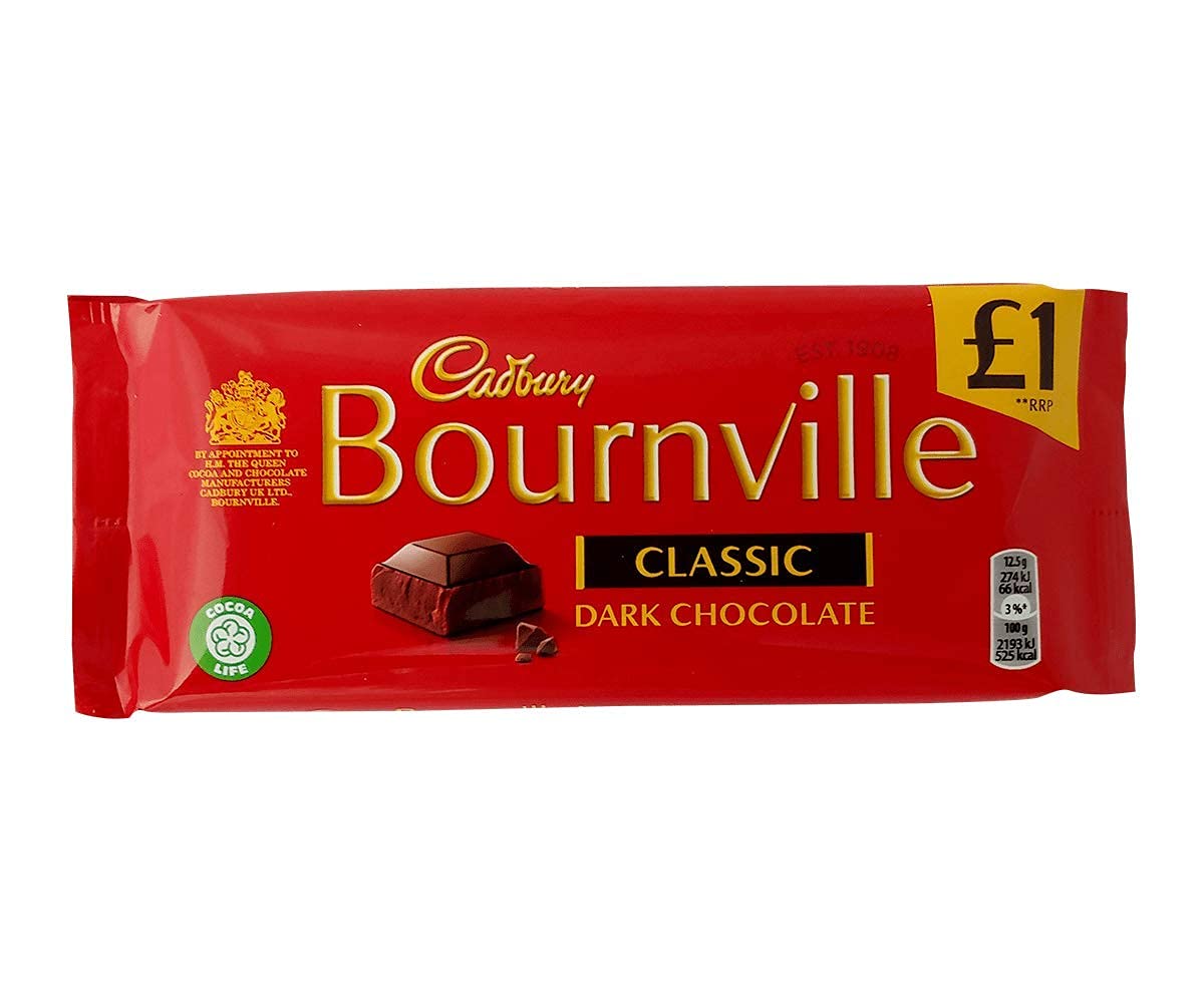 Cadbury Bournville Classic Dark Chocolate Pouch, 180g - Classic dark pouch