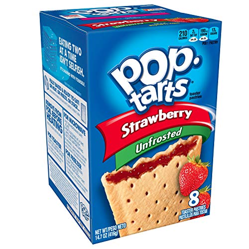 Pop Tarts Unfrosted Strawberry Pouch, 416 g - "Unfrosted strawberry fun!"