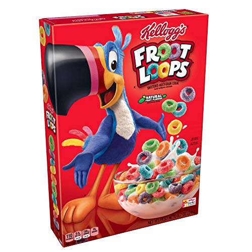 Kellogg's Cereal Froot Loops, 246g - Colorful and crunchy Kellogg's Froot Loops Cereal, 246g.