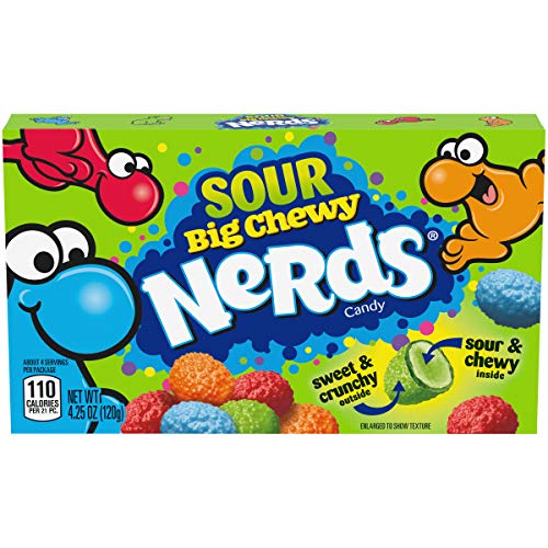 Nerds Sour Big Chewy Candy Theatre Box, 120g - "Sour Big Chewy Nerds!"