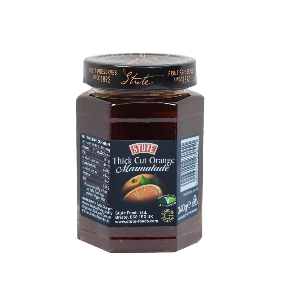 Stute Thick Cut Orange Marmalade, 12 oz / 340 g