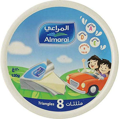 Almarai 8 Portion Triangle Cheese 120gm (Pack of 5pc*120gm) - Cheesy Goodness!