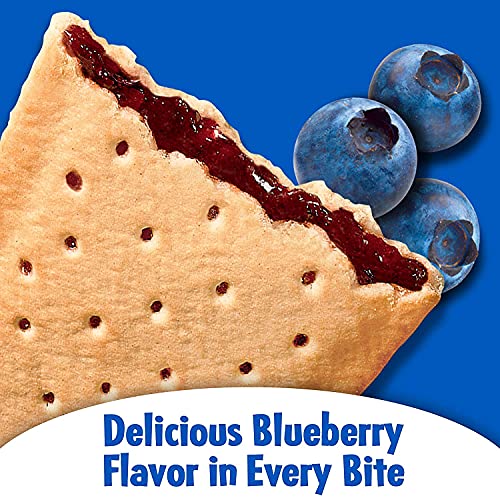 Pop Tarts Unfrosted Blueberry Pack of 4 Pouch, 4 x 416 g - "Four-pack of unfrosted blueberry!"