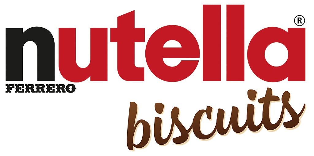 Nutella Ferrero Biscuits, 304g, White & Brown - "Double the Nutella delight!"