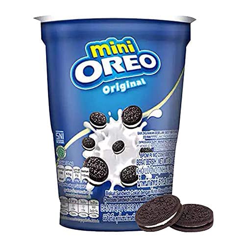 Mini Oreo Original Vanilla Cream Pack of 4 Pouch, 4 x 61 g - "Mini Oreo Fun Pack!"