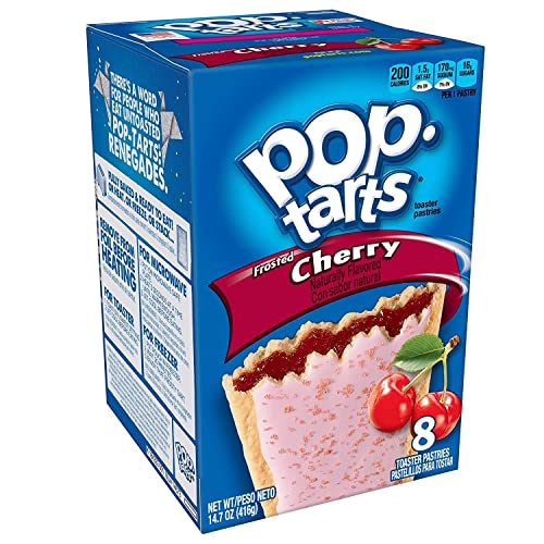 Pop Tarts Frosted Cherry Pack of 2 Pouch, 2 x 416 g - "Double cherry delight!"